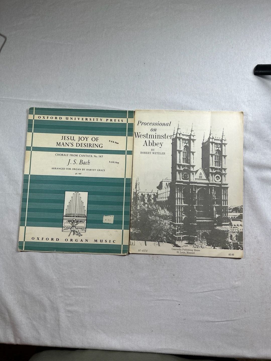 Lot of 2 : J.S. Bach Jesu Joy of Man’s Desiring & R Wetzler Processional #231