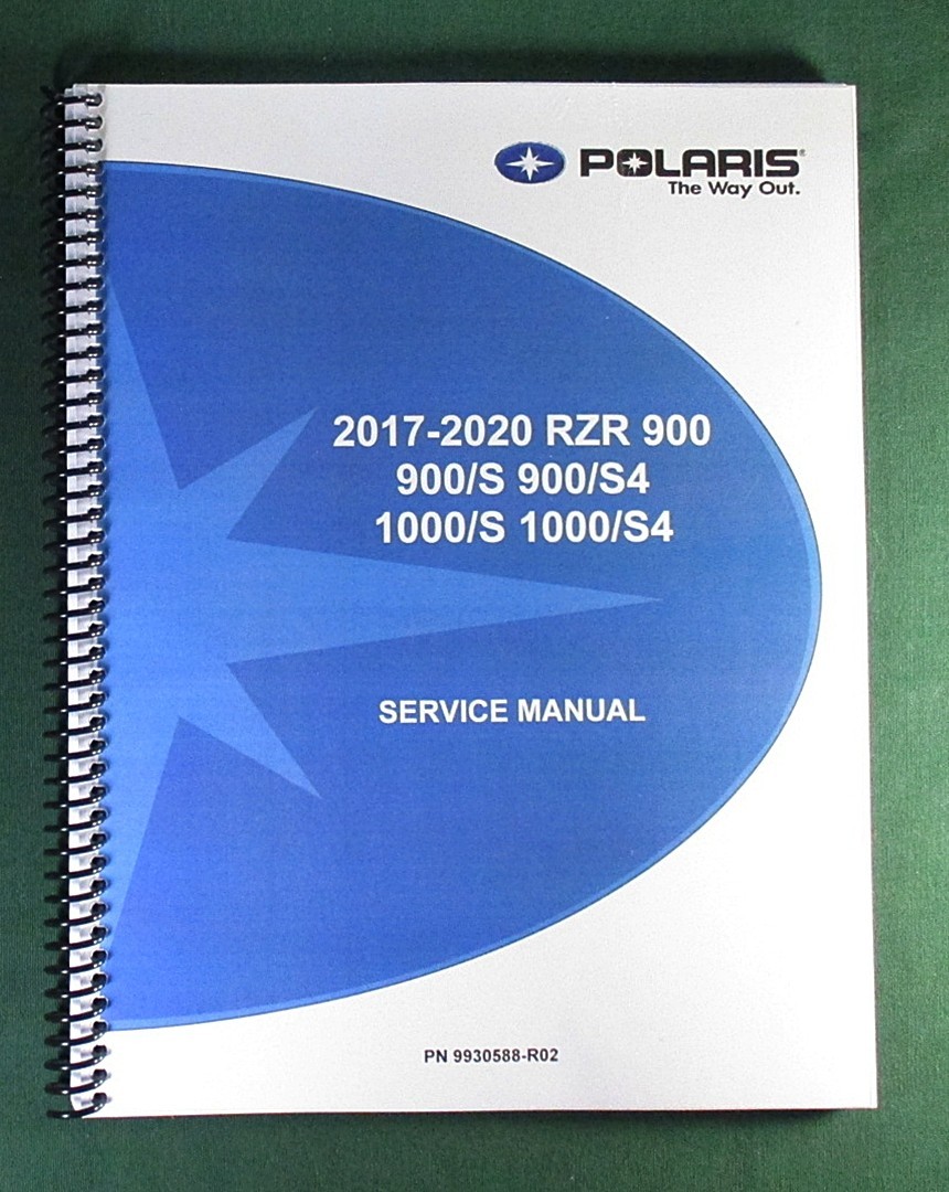 2017-2020 Polaris RZR 900 / 1000 Service Manual: w/ Protective Covers