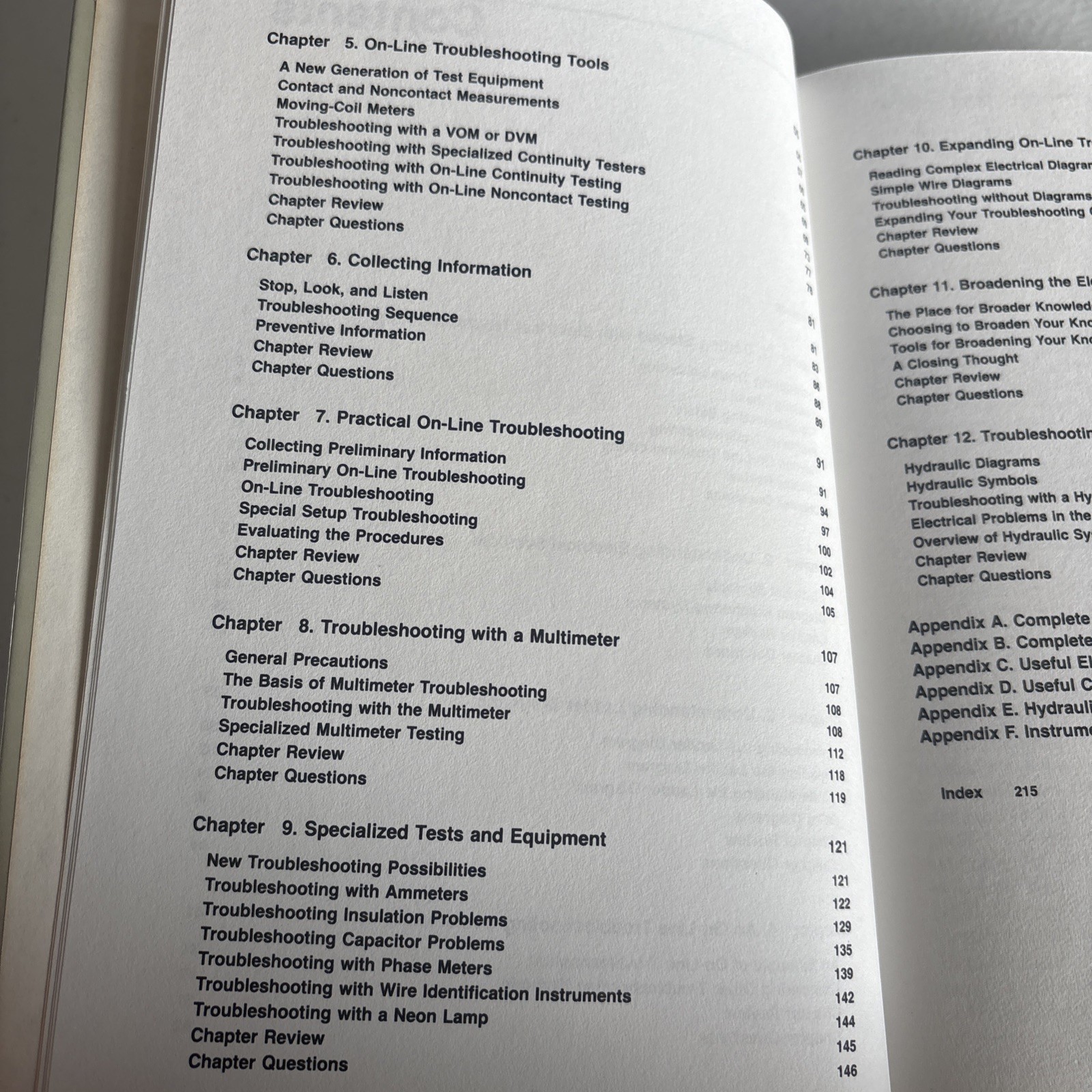 On-Line Electrical Troubleshooting Hardcover Lynn Lundquist 1989