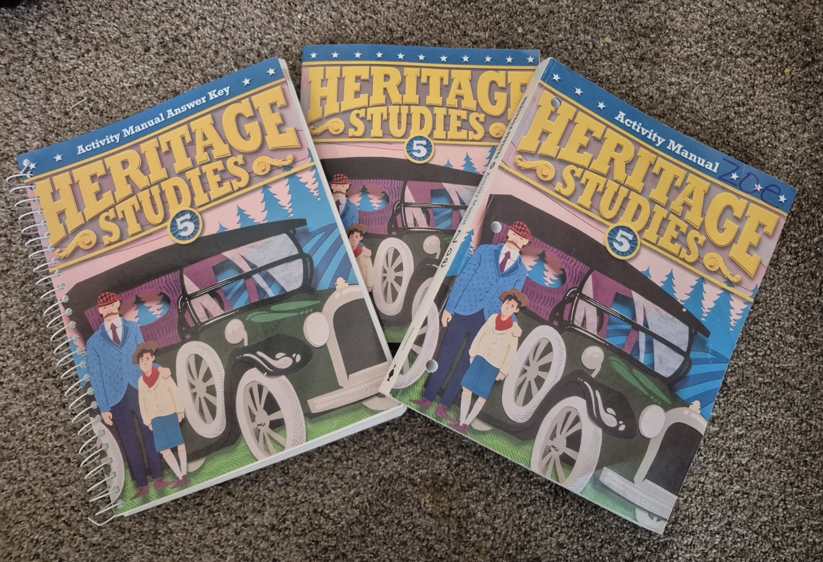 Heritage Studies 5- BJU Curriculum Lot- Activity Manual, Key, Student Text