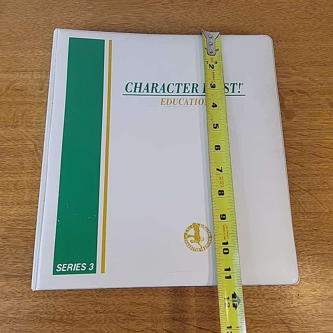 CHARACTER FIRST! Education Series 3(Missing 2) & Series 4 In 3 Ring Binder