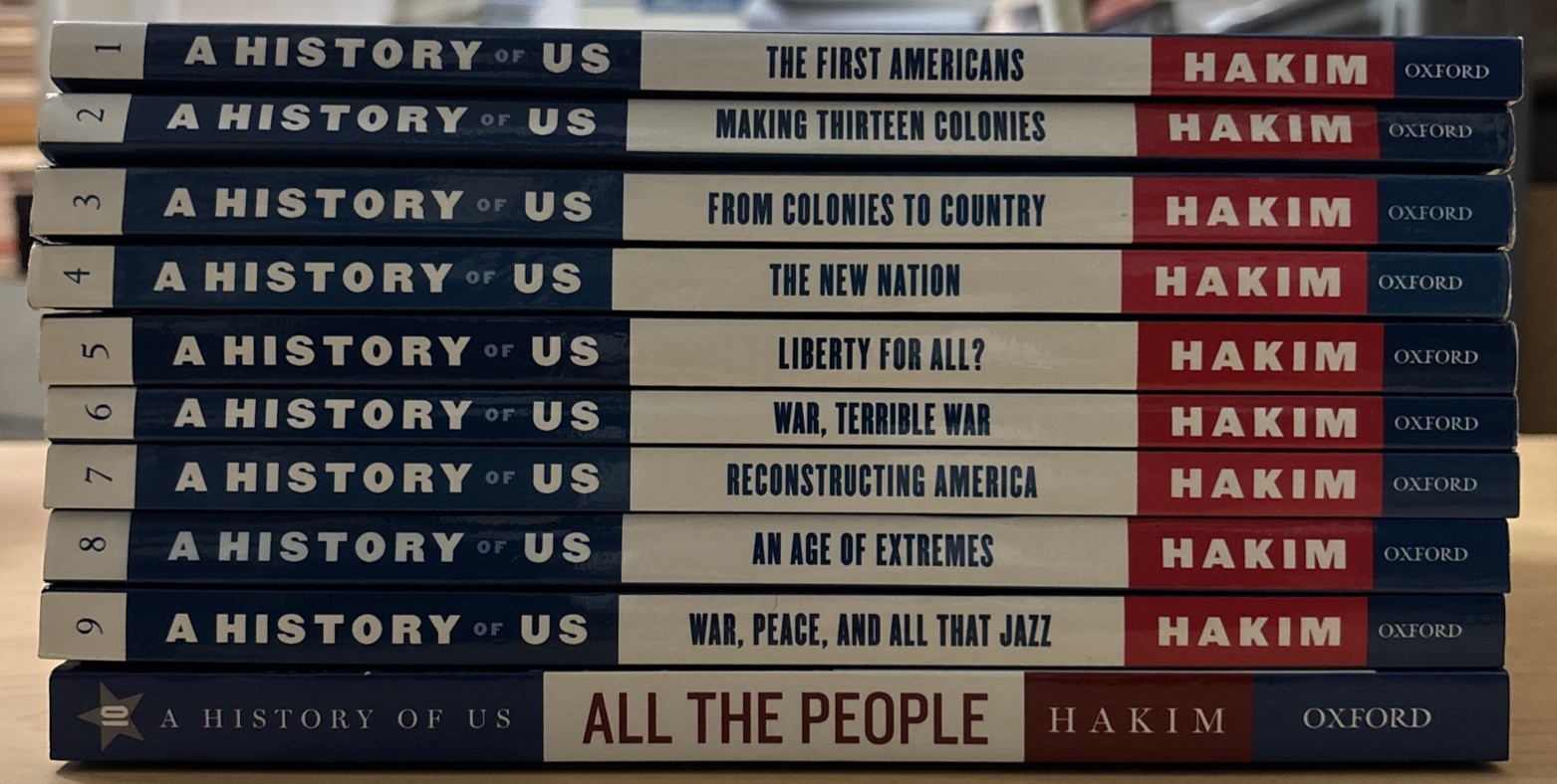 Lot 10 A History of Us Vol. 1-10 Joy Hakim Revised 3rd Edition PB No Index