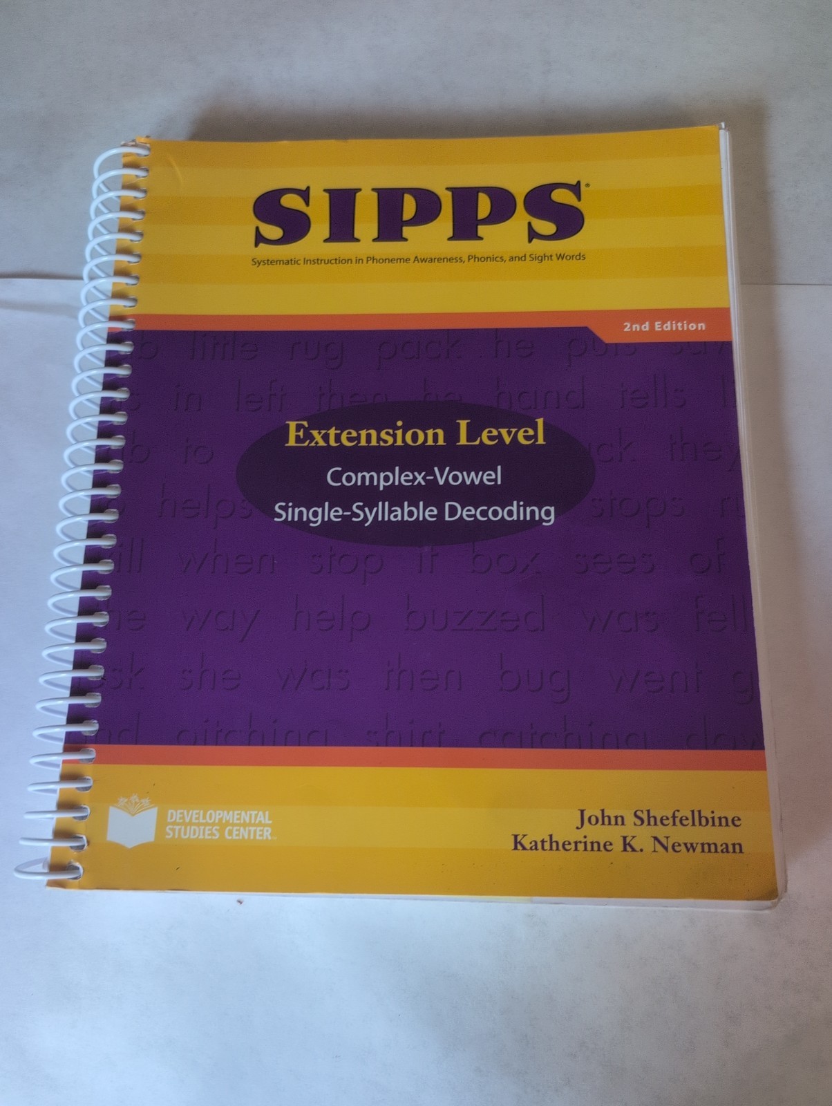 SIPPS Extension Level Polysyllabic Decoding 2nd Edition Teacher’s Manual – Used
