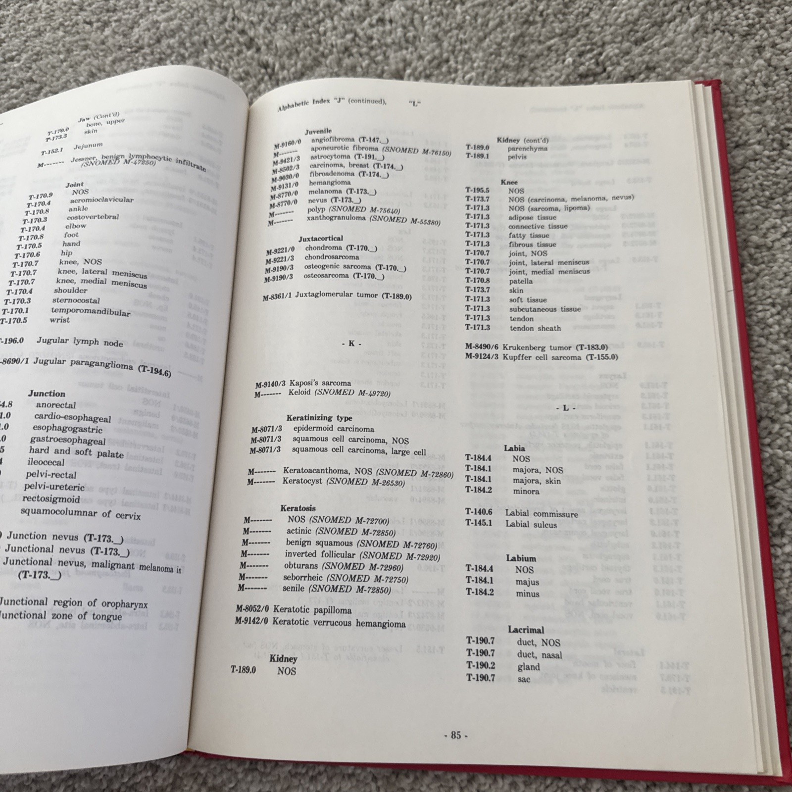 International Classification of Diseases for Oncology First Edition 1976 RARE