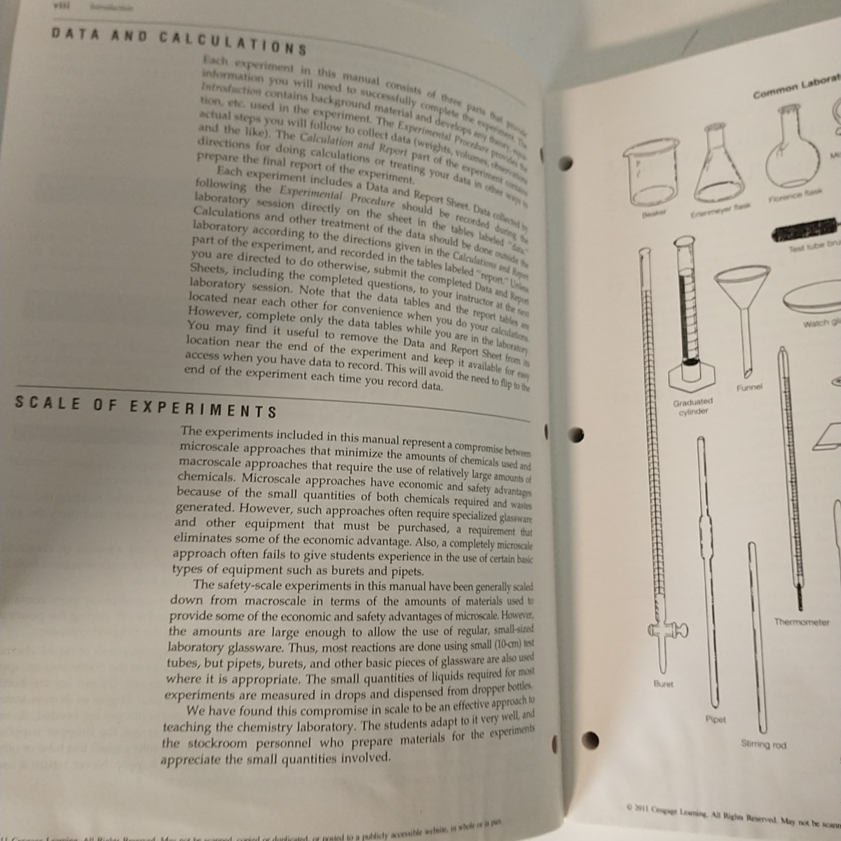 Safety-Scale Laboratory Experiments for Chemistry for Today Brooks/ Cole 7th ed.