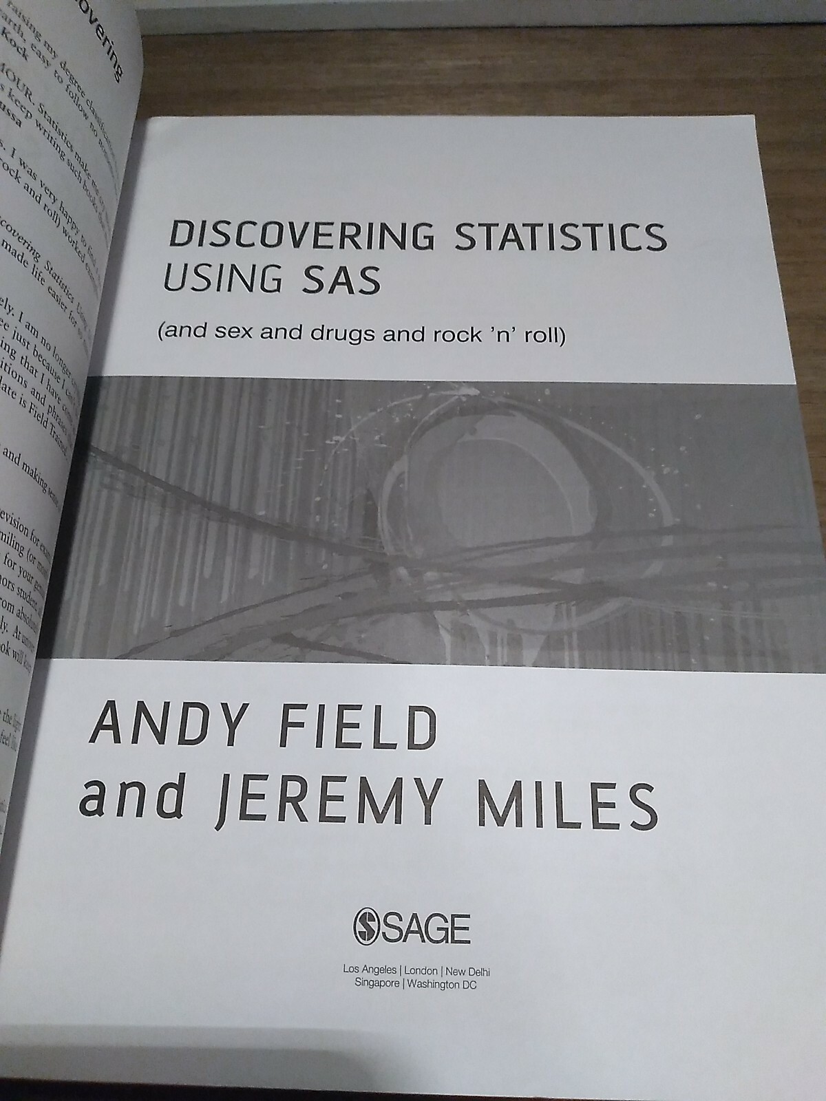 Discovering Statistics Using SAS by Jeremy Miles and Andy Field (2010, Trade Pa…
