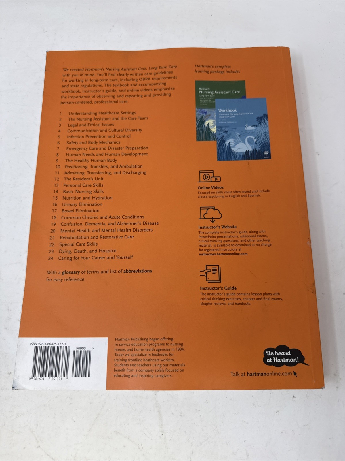 Hartman’s Nursing Assistant Care Long-Term Care – Fifth Edition