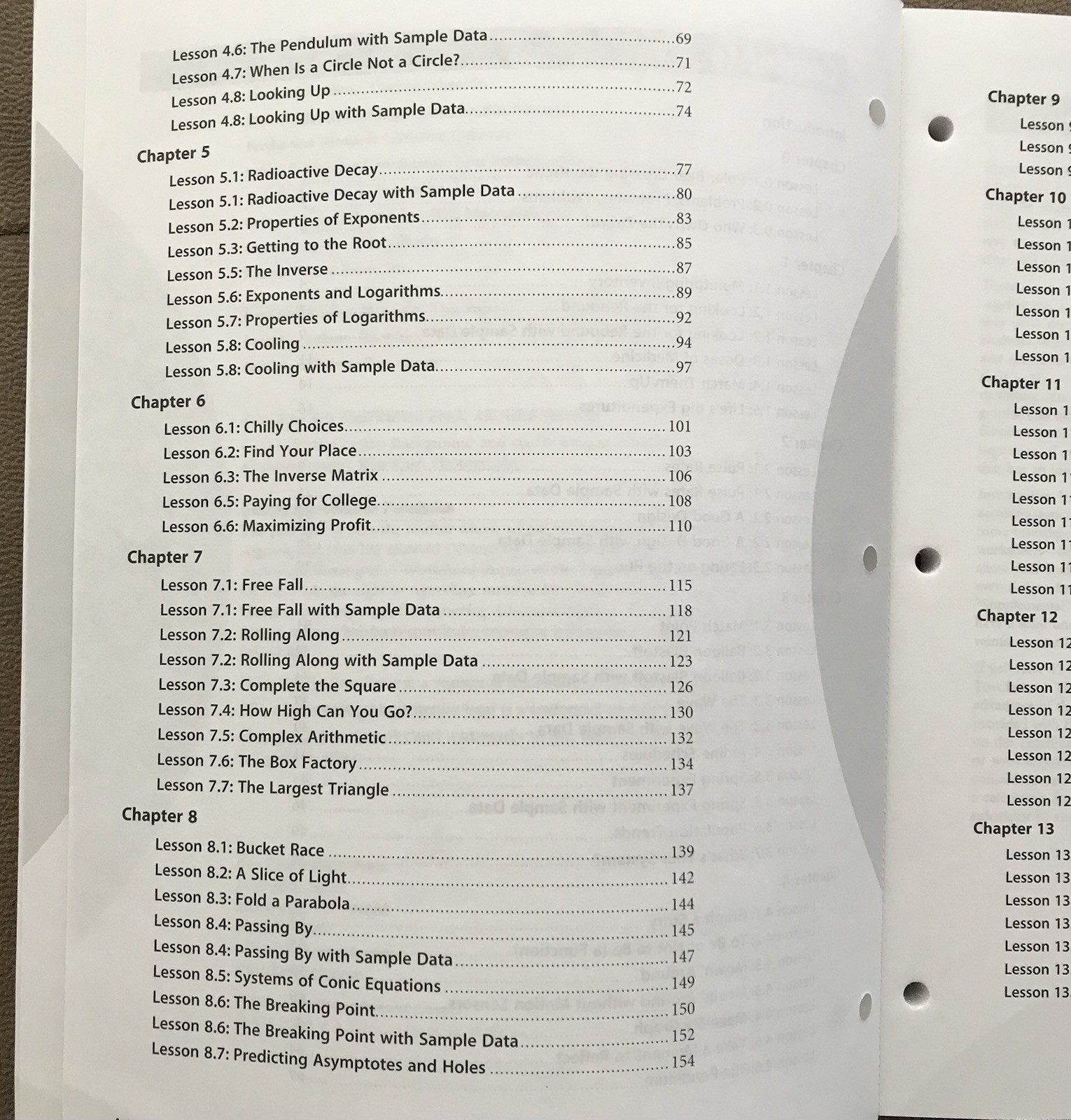 Key Curriculum Press Discovering Advanced Algebra Investigation Worksheets