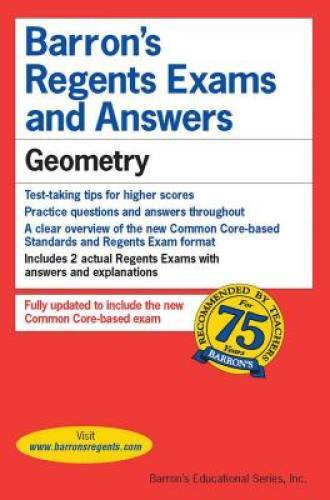 Regents Exams and Answers: Geometry (Barron’s Regents Exams and Answers) – GOOD