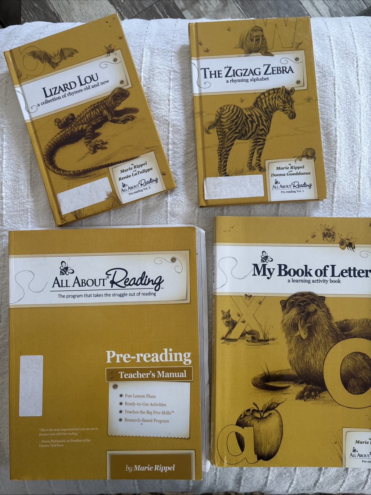 All About Reading Pre-reading Volume 1 And 2, Teachers Manual And Activity Book