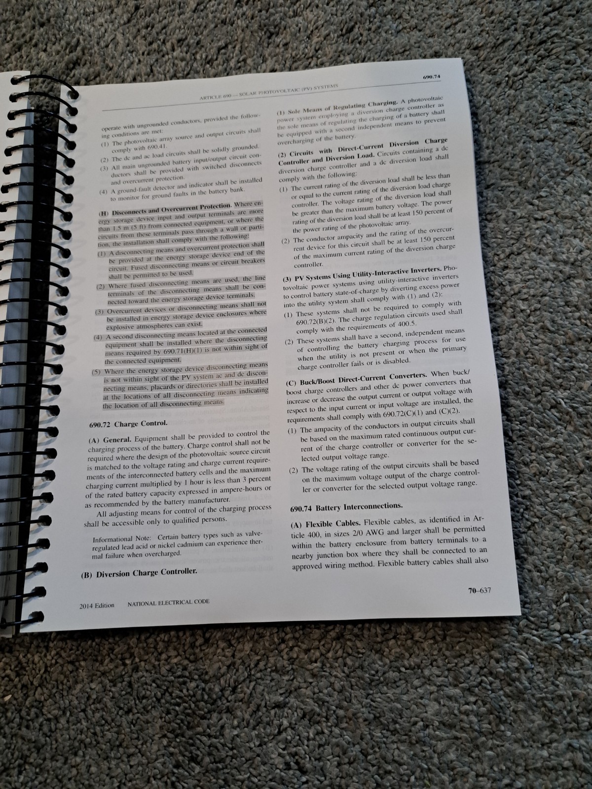 NFPA 70, National Electrical Code : 2014 NEC Spiralbound