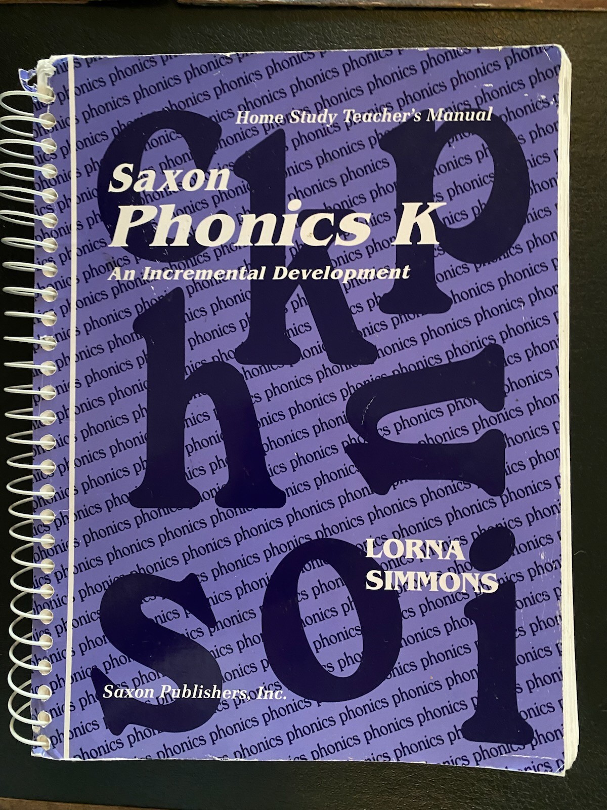 Phonics K Home Study by Lorna Simmons (2001, Spiral)