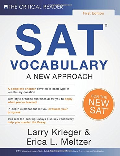 SAT VOCABULARY: A NEW APPROACH By Erica L. Meltzer & Larry Krieger **Excellent**