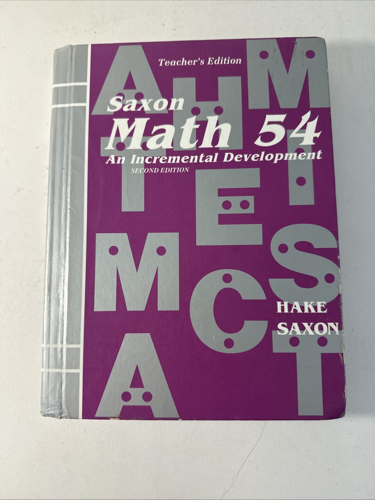 Saxon 54 Math (2nd Edition) 5/4 TEACHERS Edition, Cover Wear