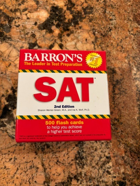 Barron’s SAT Flash Cards, 2nd Edition – Cards – Very Good