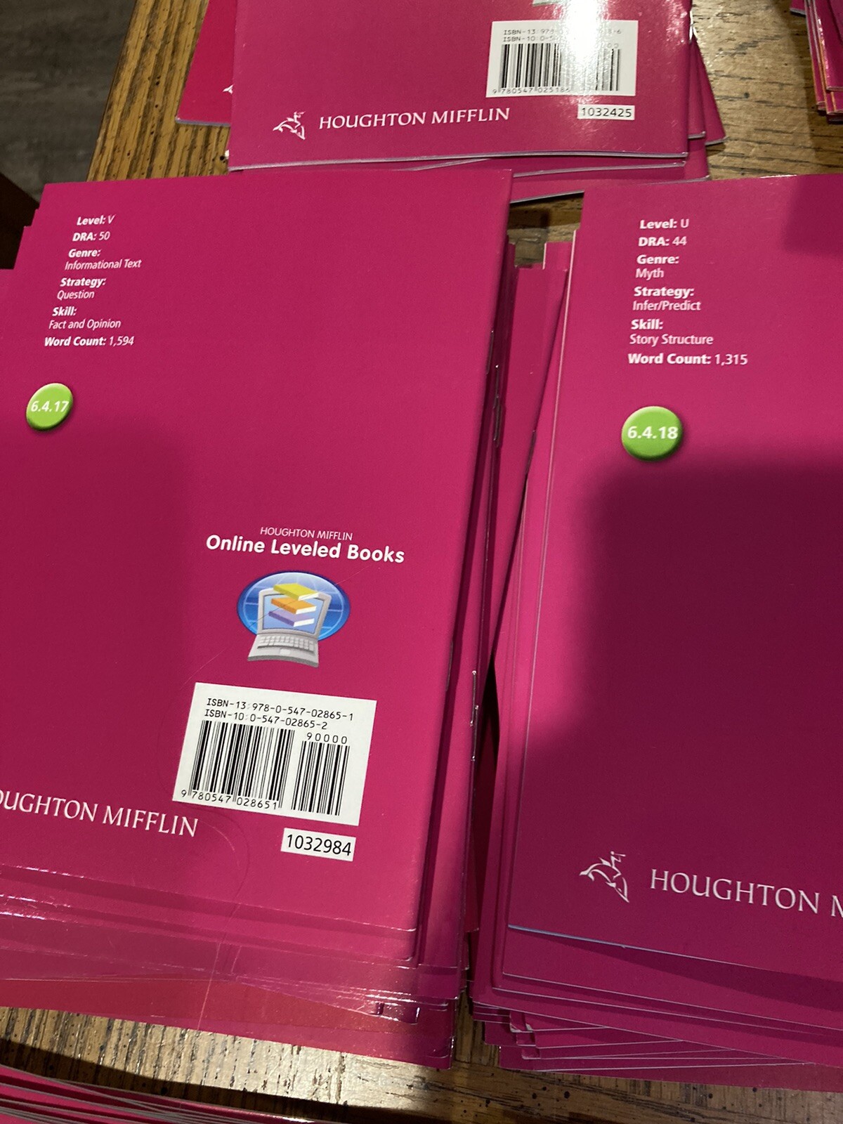 Journeys Houghton Mifflin Leveled Readers Grade 6 Below Level 🟢 25 Book Set