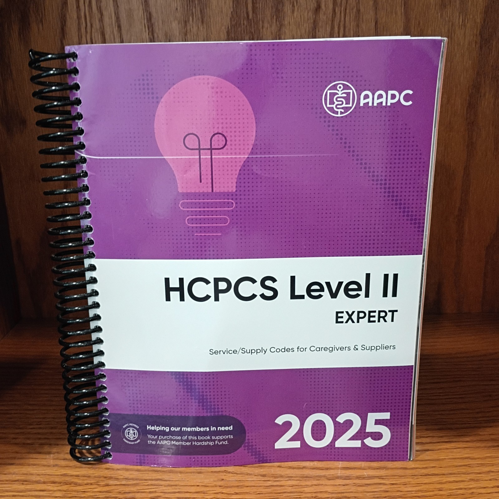 AAPC HCPCS Level II Expert 2025 Spiral Textbook Medical Coding English