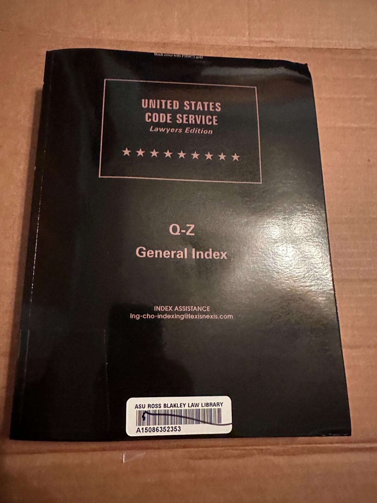United States Code Service Lawyers Edition Q-Z General Index