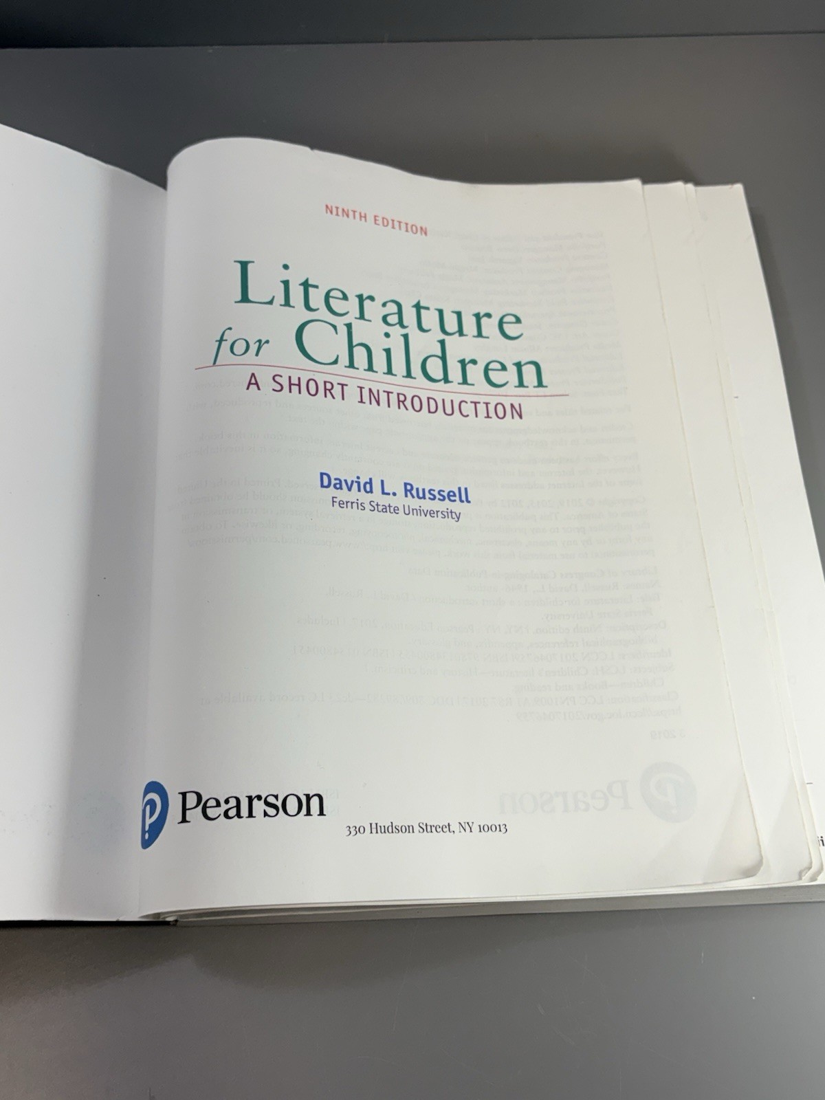 Pearson Literature for Children (Ninth Edition) by David L. Russell Paperback