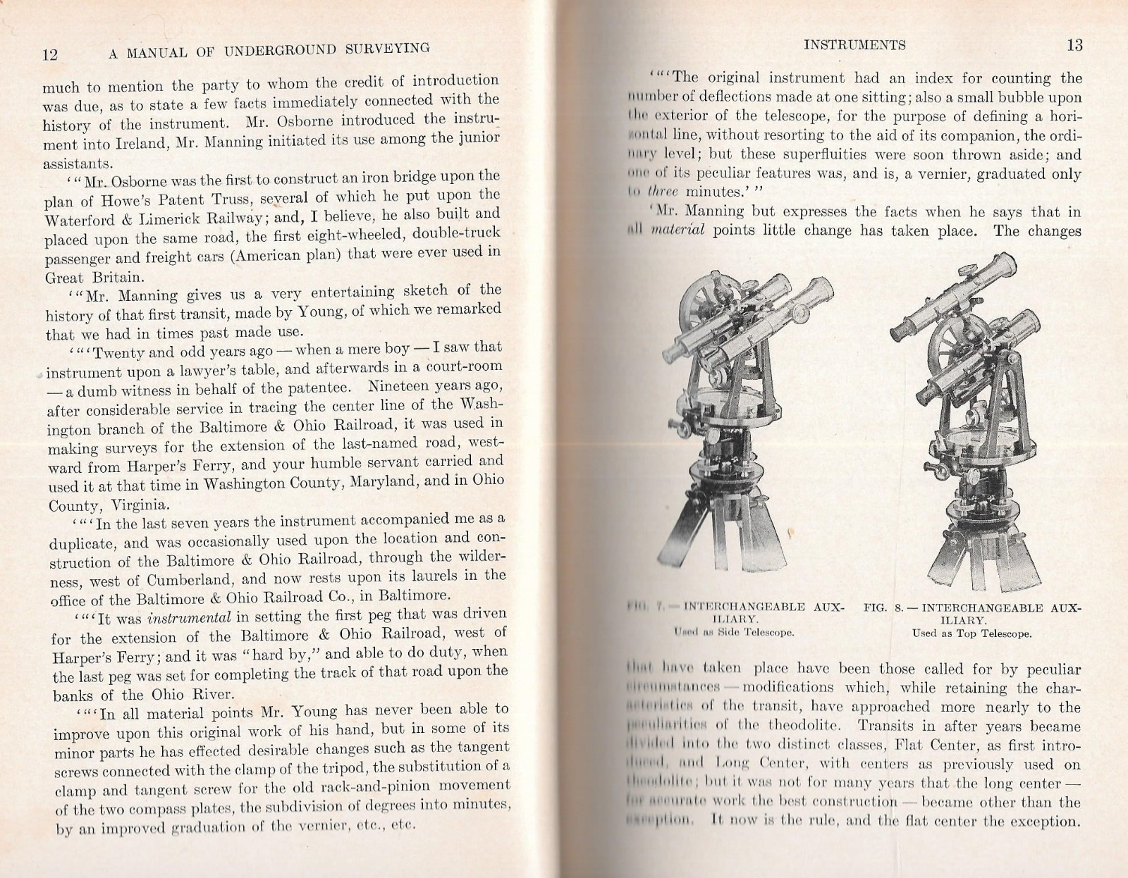 “MANUAL OF UNDERGROUND SURVEYING” by L. W. Trumbull – 1910
