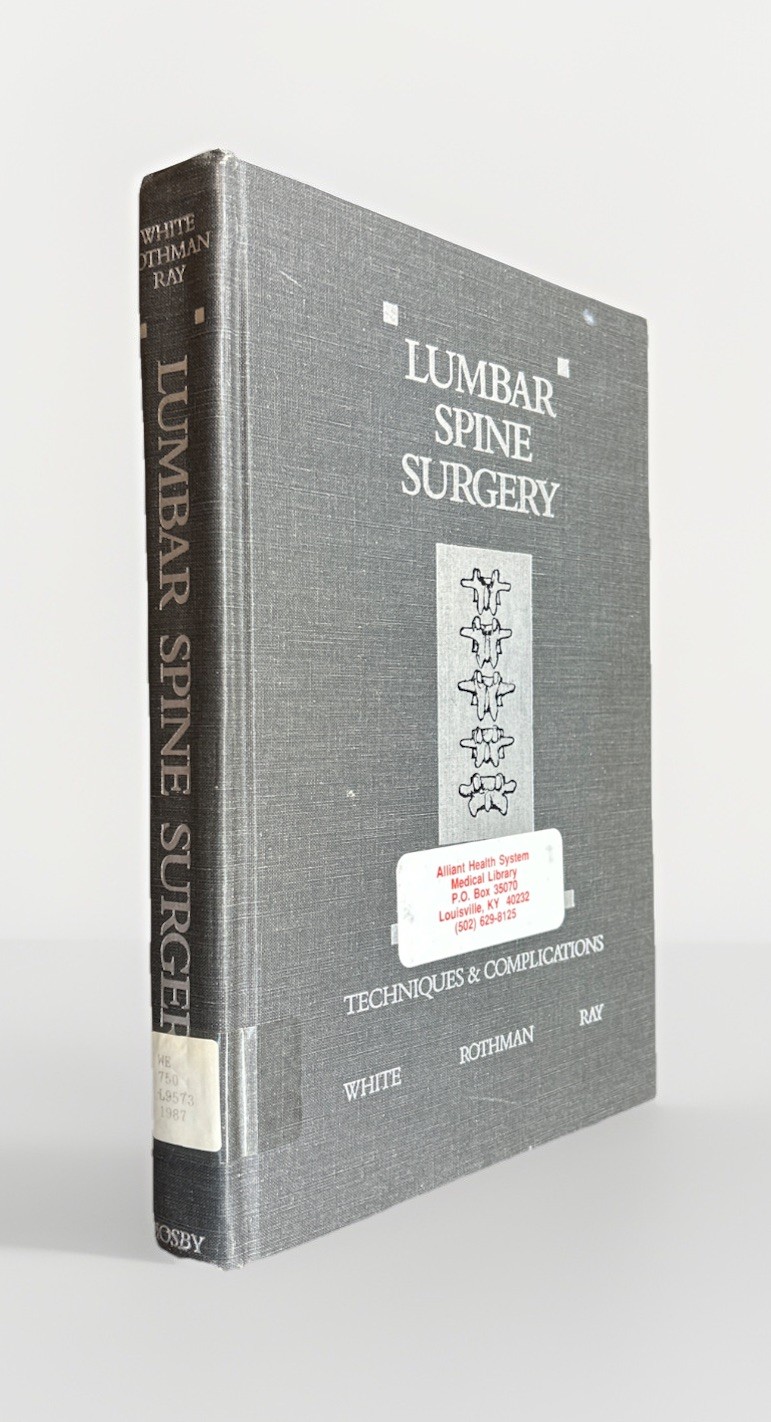 Lumbar Spine 2nd Edition Volumes 1 2 Medical Textbook Anatomy Orthopedic Surgery