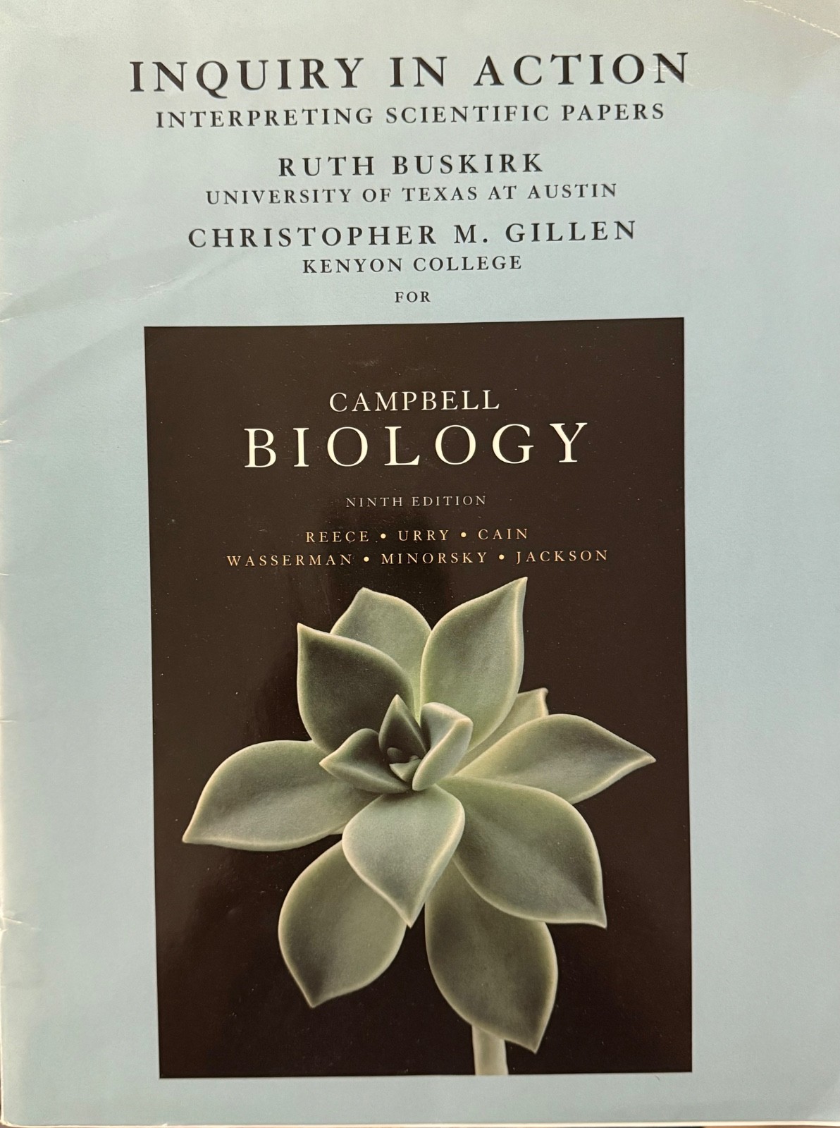 Campbell Biology, 9th Edition by Reece, Urry, Cain, Wasserman, Minorsky, Jackson
