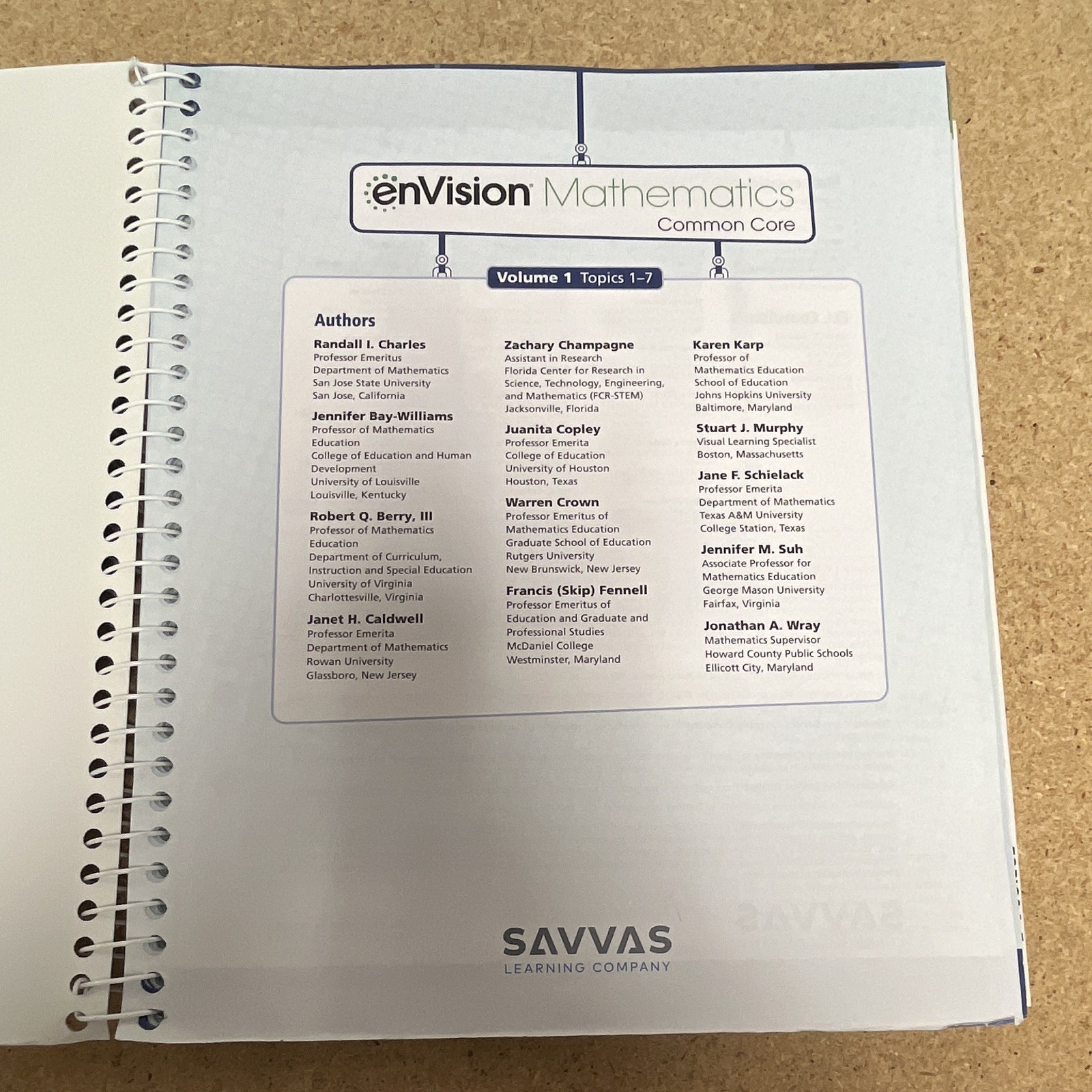 enVision Mathematics Common Core Teacher’s Edition Grade 4 Vol 1 Topics 1-7