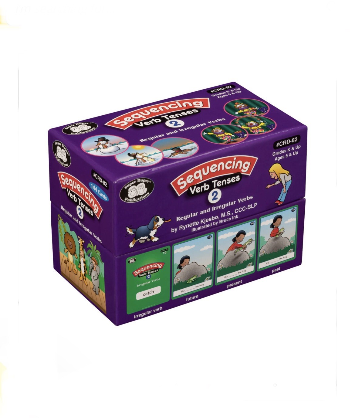 Super Duper Publications: Sequencing Verb Tenses Bundle (Set 1 and Set 2) Cards