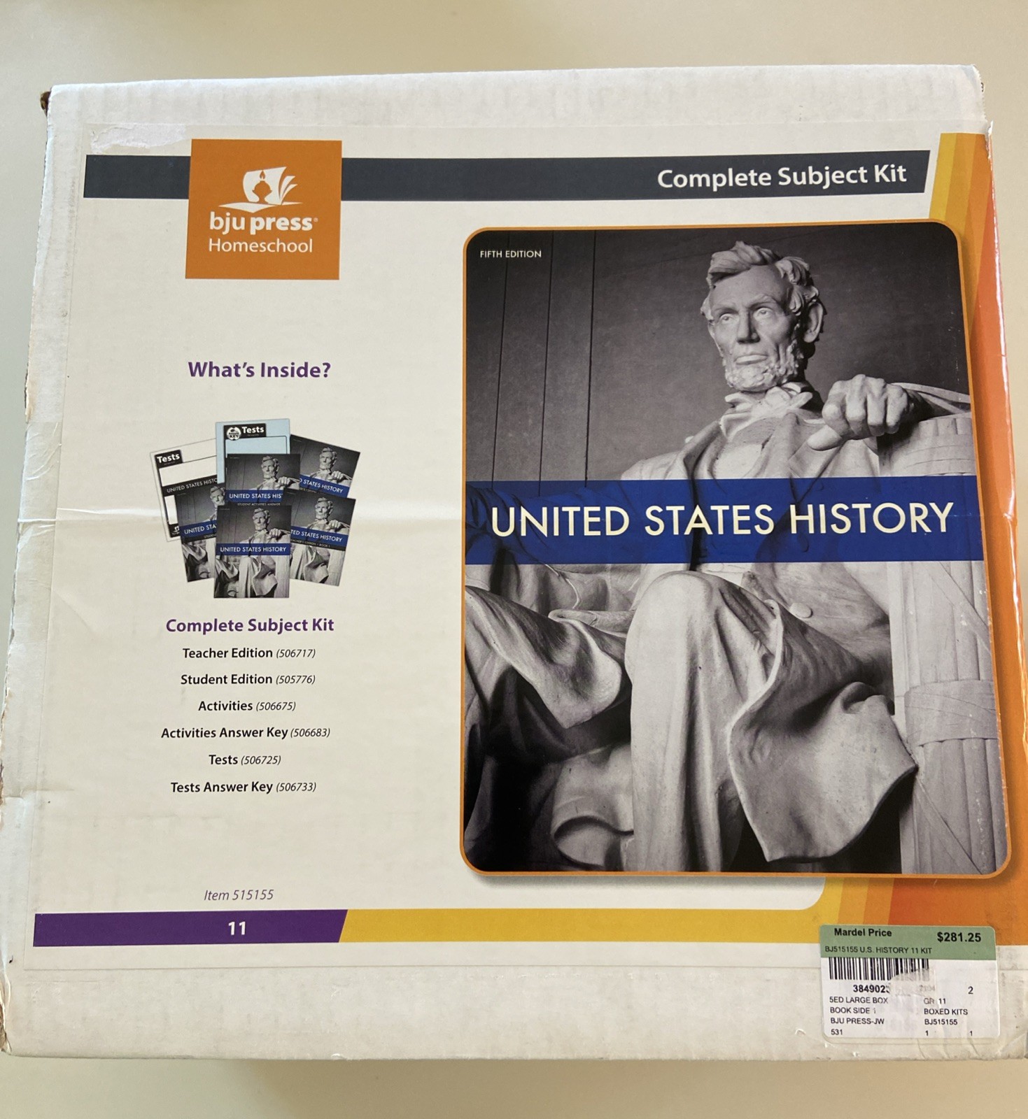 NEW BJU 11th grade UNITED STATES HISTORY Complete Subject Kit 5th ed US HISTORY