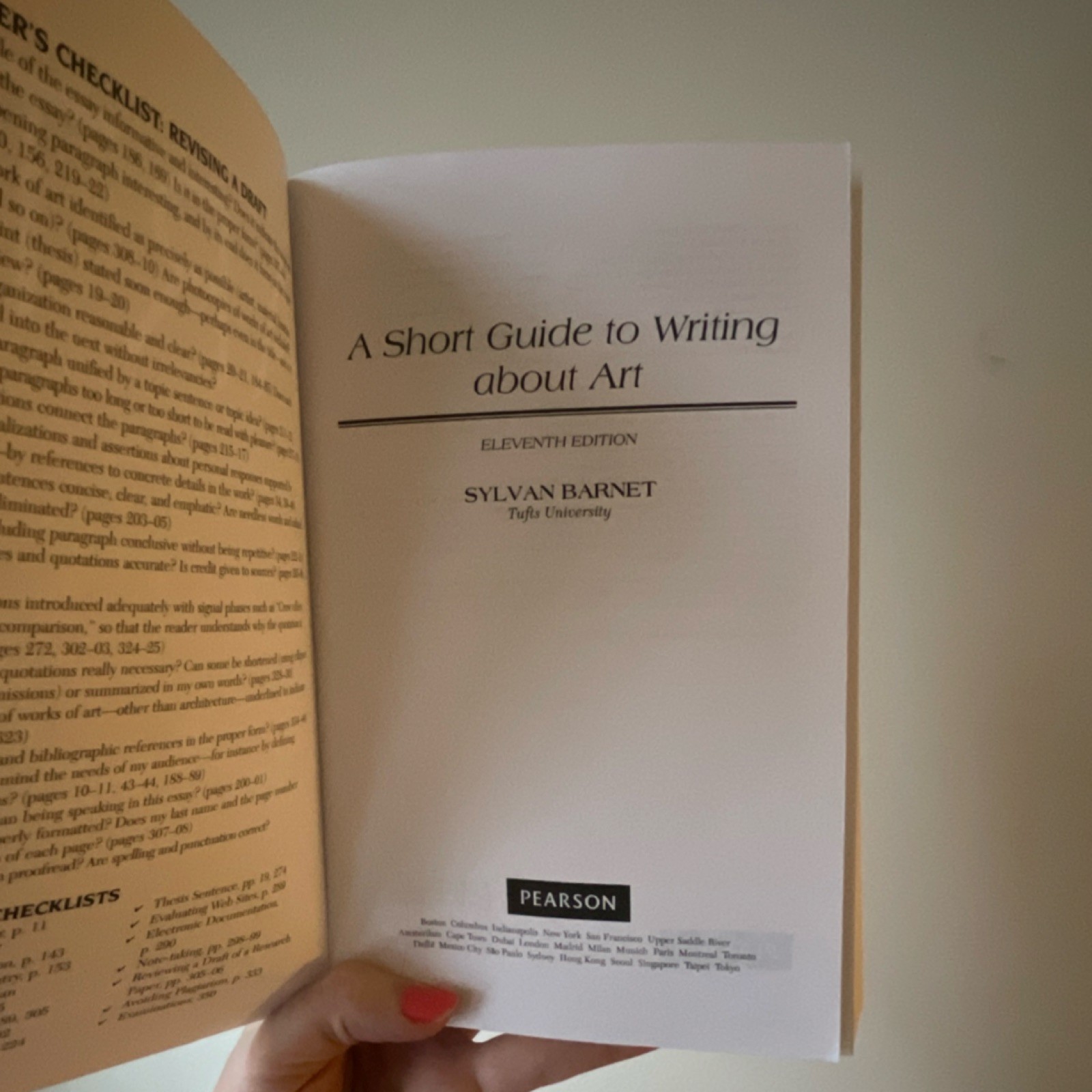 A Short Guide to Writing About Art Eleventh Edition Barnet Pearson Paperback