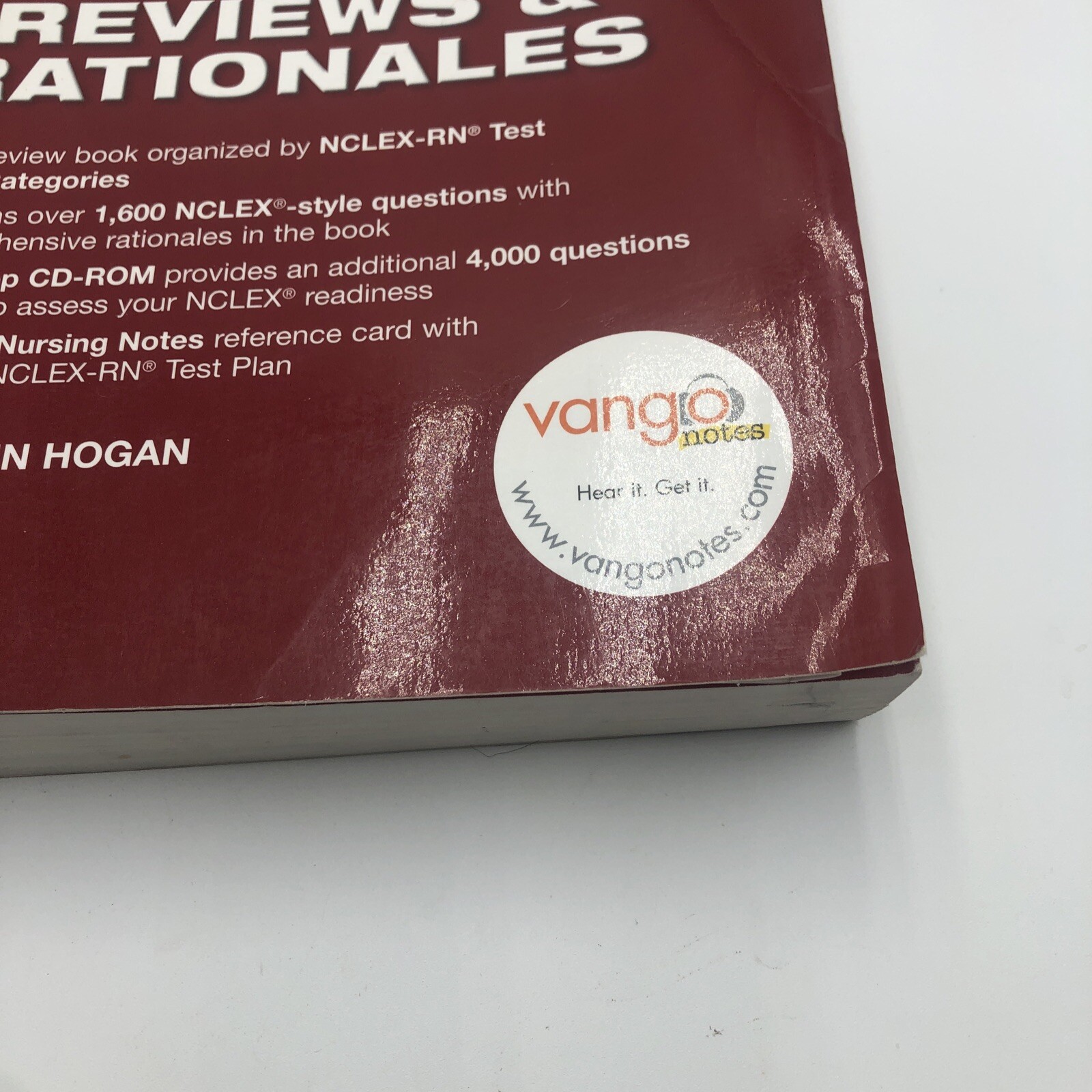Comprehensive Review For NCLEX-RN Reviews And Rationales Book Mary Ann Hogan