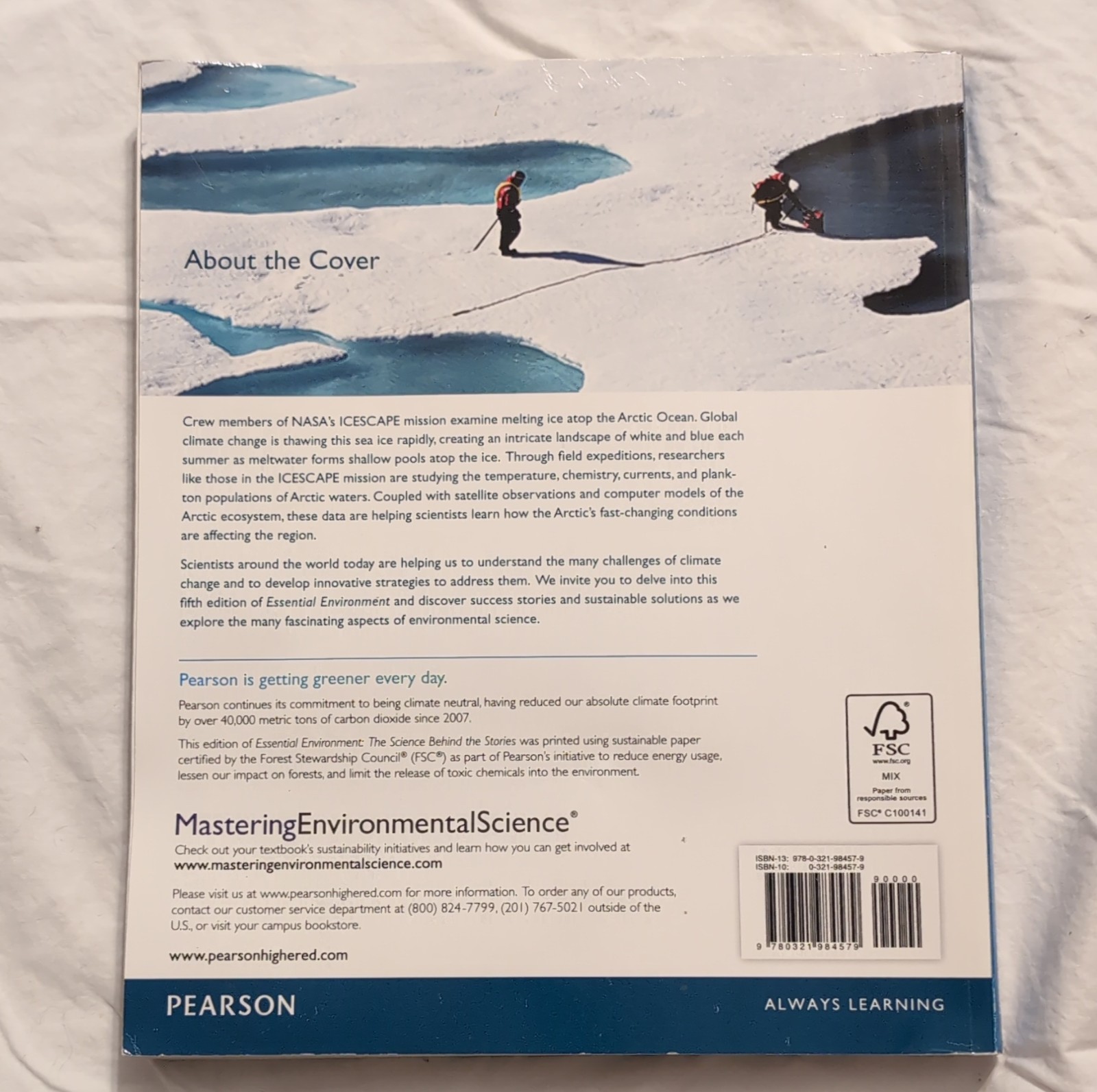 Pearson Essential Environment 5th Edition by Withgott & Laposata Trade Paperback