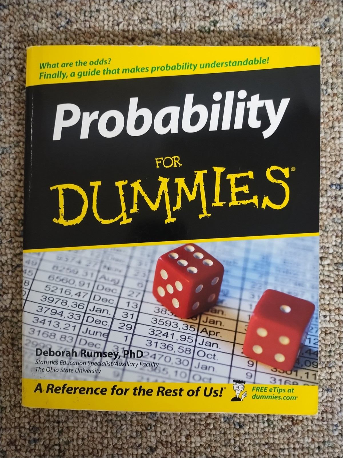 PROBABILITY FOR DUMMIES BY DEBORAH J RUMSEY (2006, TRADE PAPERBACK)
