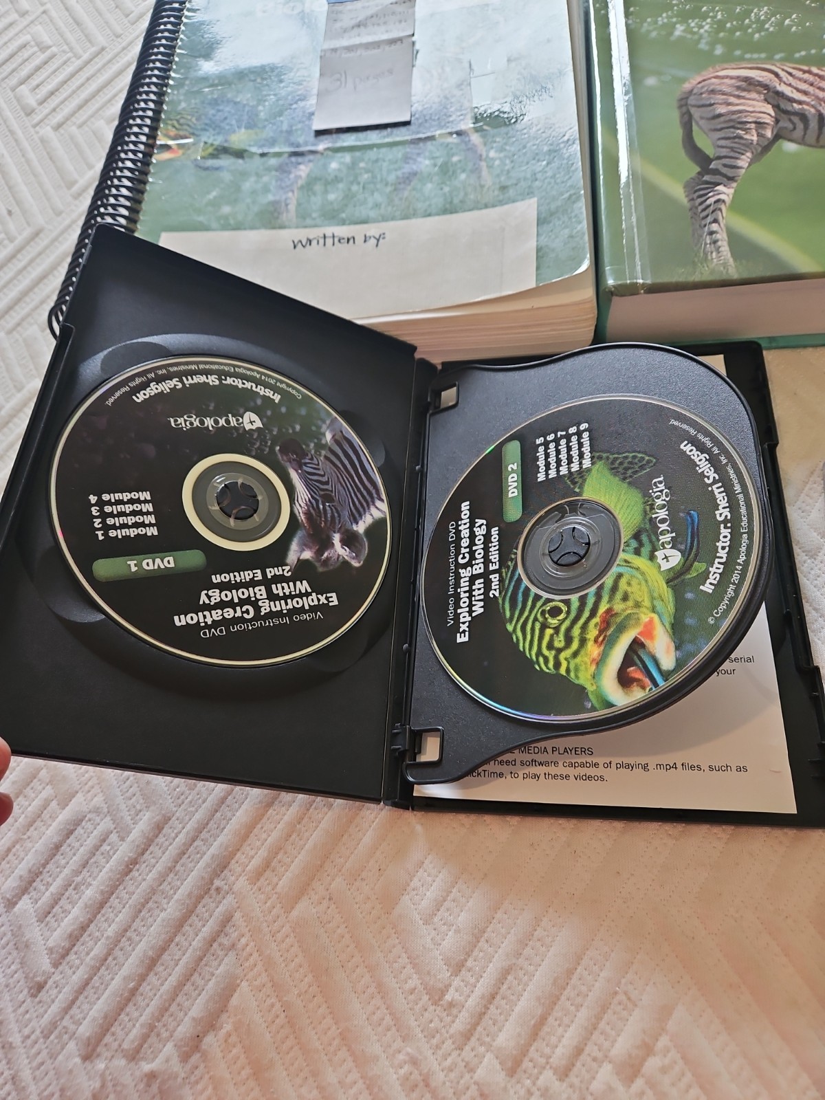 Apologia Exploring Creation With Biology 2nd Edition 6 Item Lot Video…