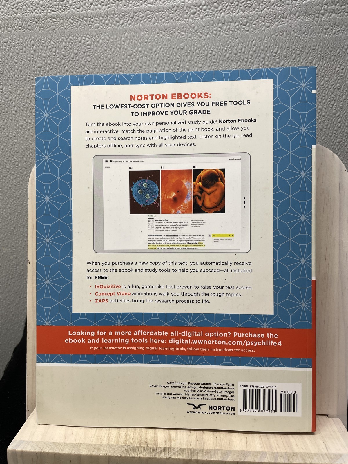 Psychology in Your Life by Sarah Grison and Michael Gazzaniga 2022 4E Paperback