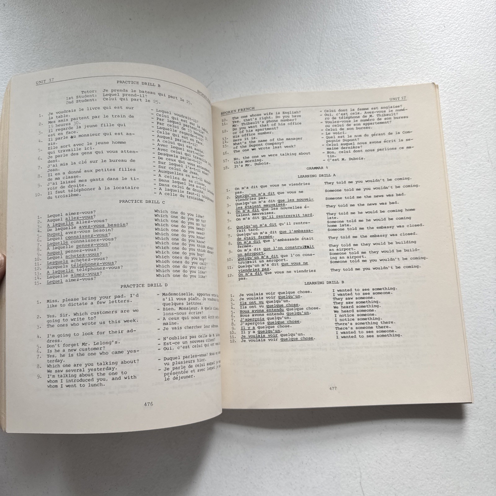 Foreign Service Insitute French Basic Course Units 13-24 1960
