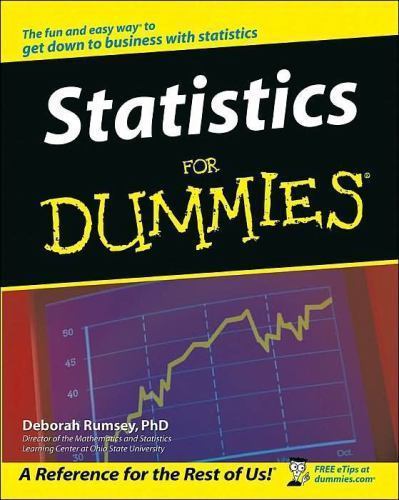 Statistics for Dummies – Deborah Rumsey PhD, 9780764554230, paperback