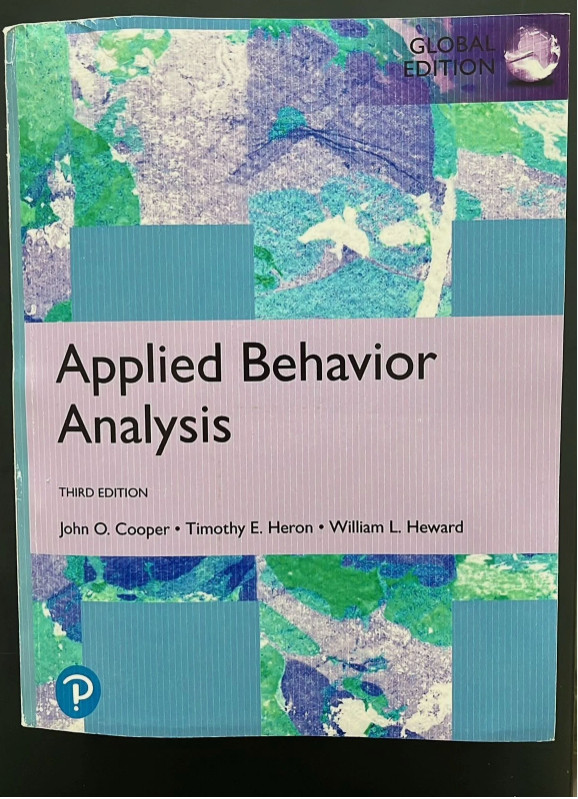 Applied Behavior Analysis by Timothy Heron, John Cooper and William Heward…