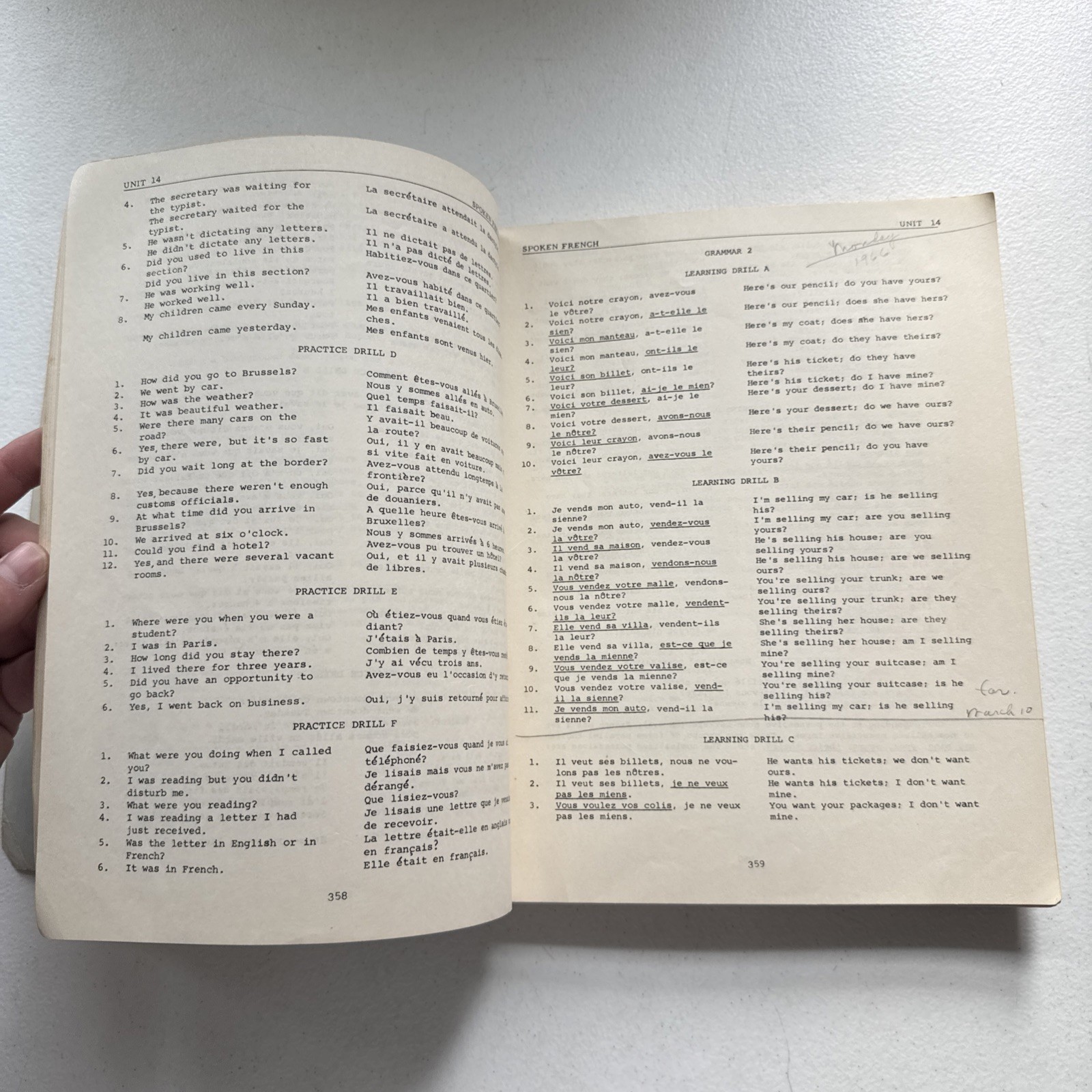 Foreign Service Insitute French Basic Course Units 13-24 1960