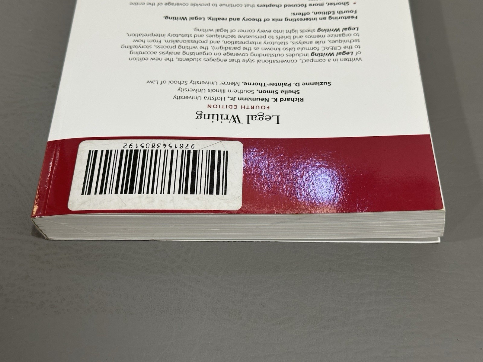 aspen legal writing fourth edition 9781543814330 Paper Back