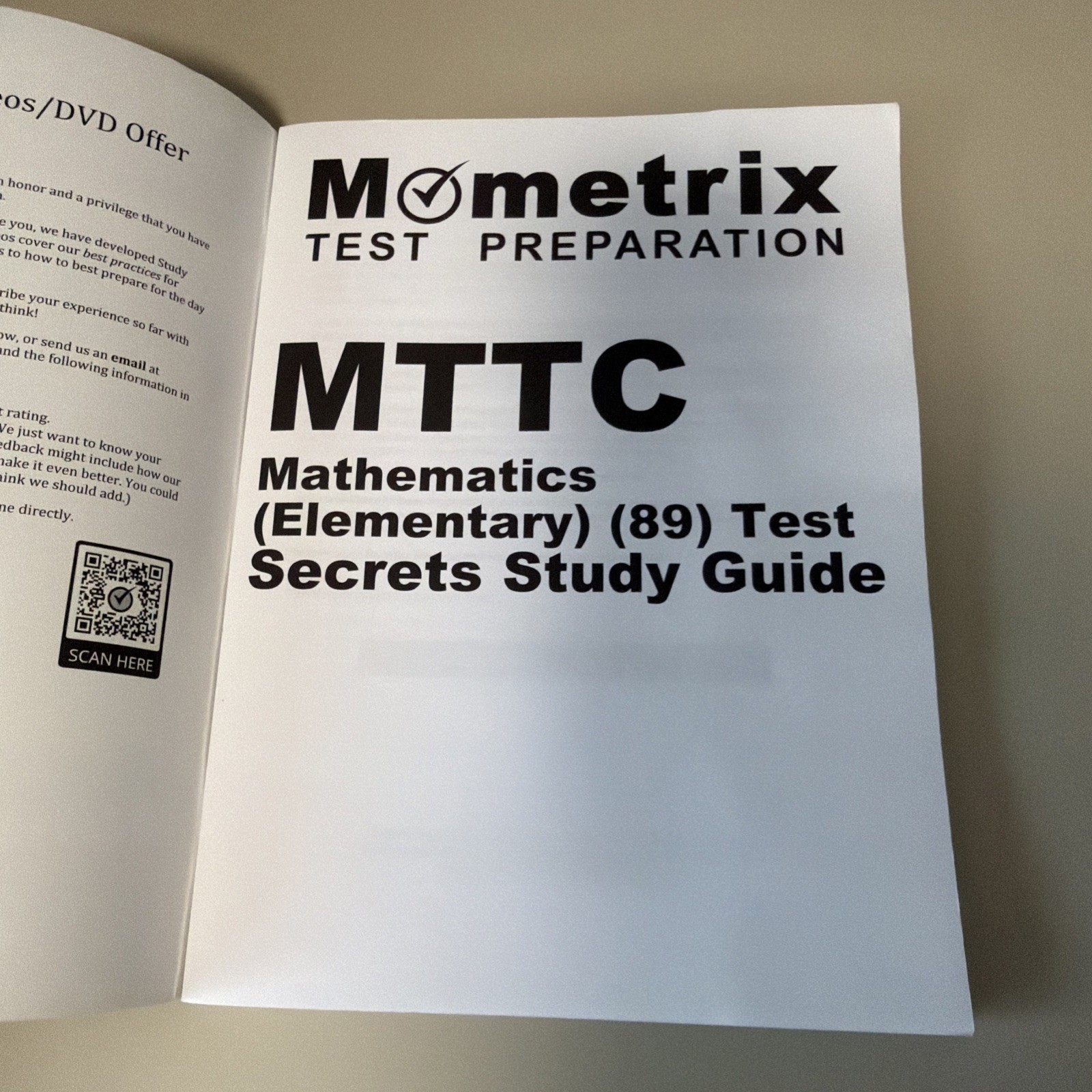 MTTC Mathematics (Elementary) (89) Test Secrets Study Guide
