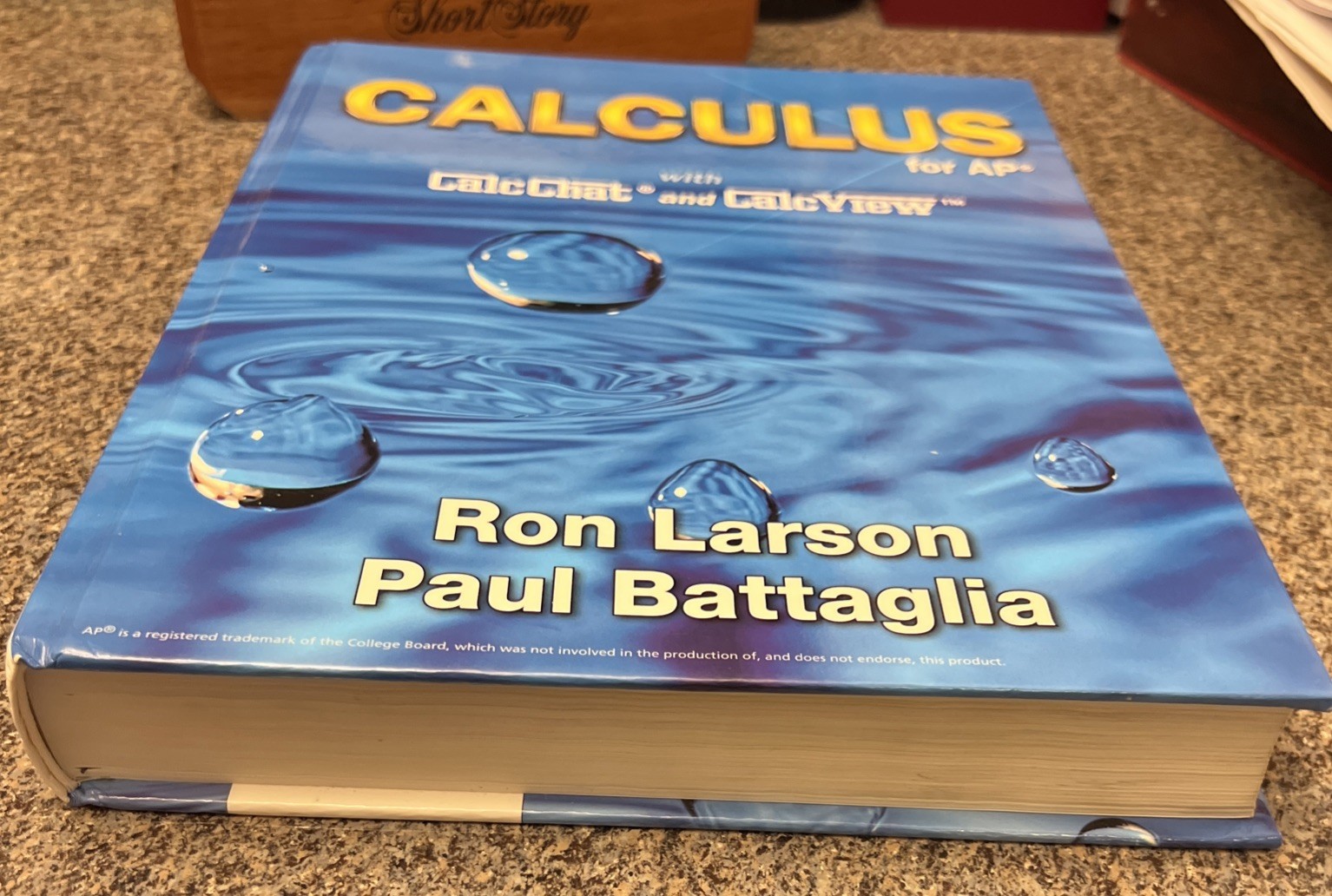Calculus for AP by Ron Larson & Paul Battaglia textbook book hardback
