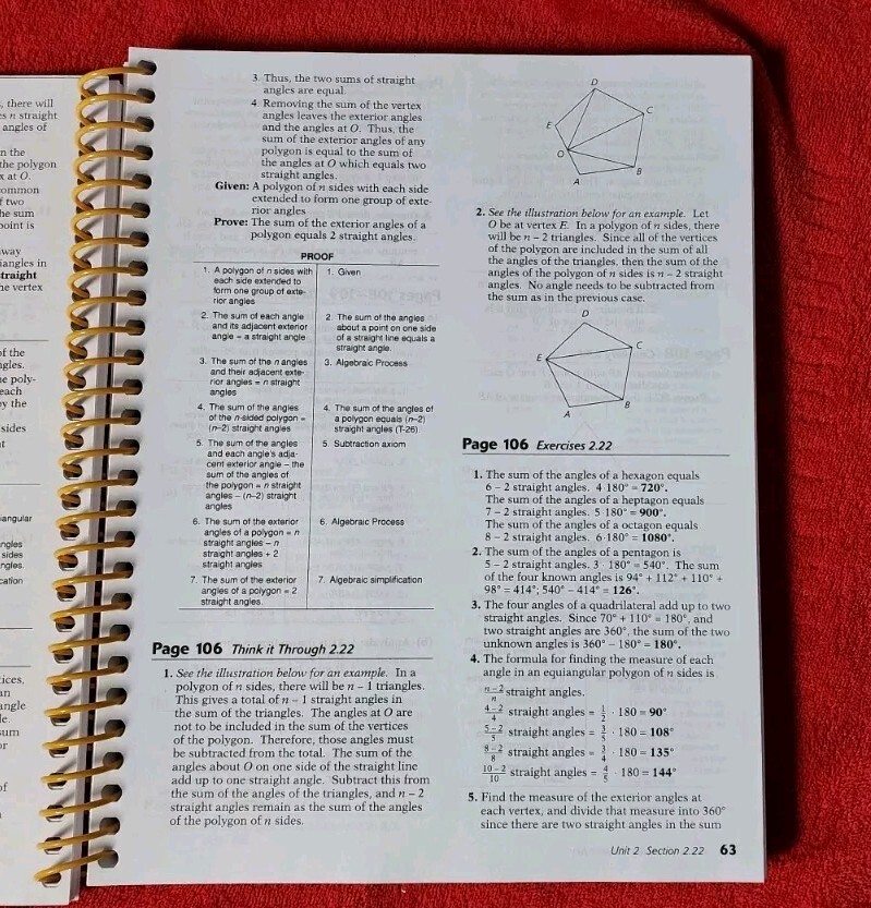 Abeka A Beka Book PLANE GEOMETRY SOLUTION KEY 2nd Edition SPIRAL 95397014 A