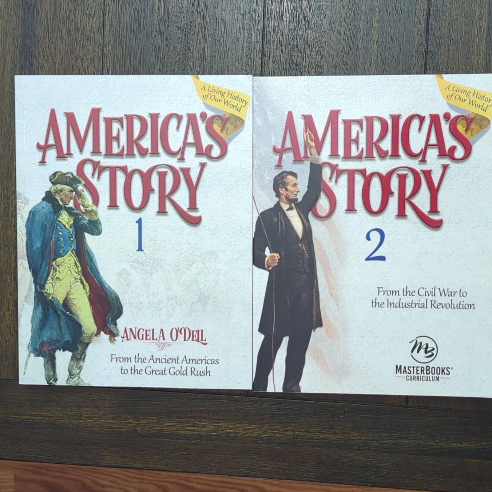 Master Books America’s Story 1 & 2 Textbook Set by Angela O’Dell English