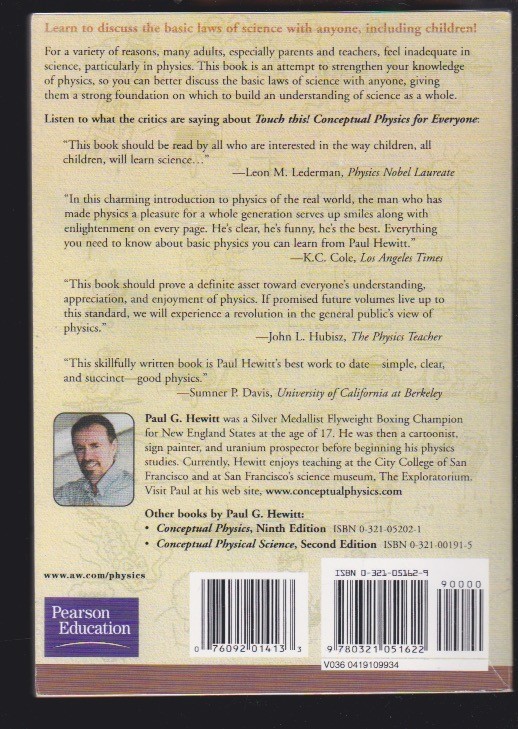 Conceptual Physics for Everyone: by Paul G. Hewitt – 1st Ed. Paperback LN