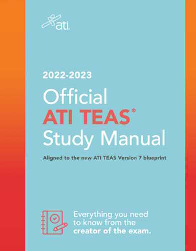 Official Ati Teas Study Manual 2022-2023 by Ati: Used