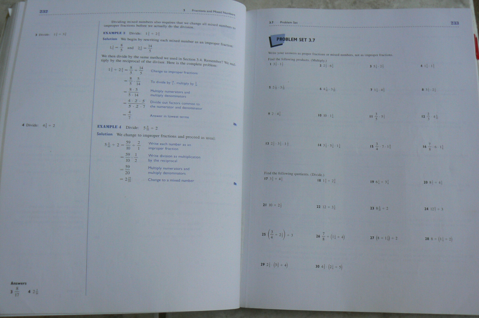 Brooks/Cole PRE-ALGEBRA,3E 3rd Ed,McKeague w/selected solutions