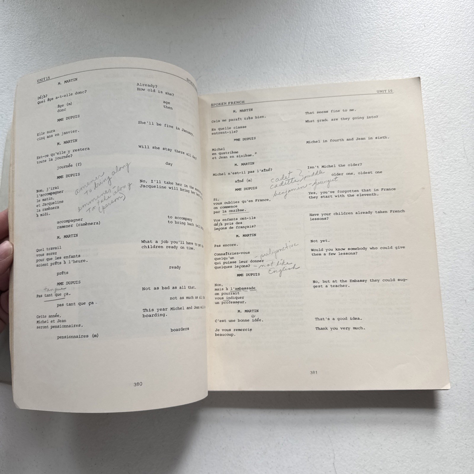 Foreign Service Insitute French Basic Course Units 13-24 1960