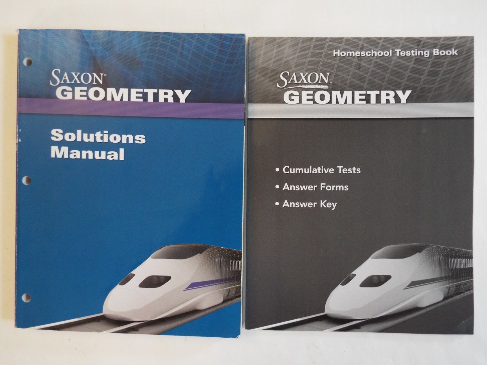 Lot Saxon Geometry 1st edition Textbook Solutions & Test Book Curriculum Set