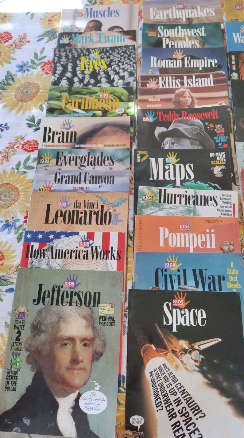 Lot Of 50 Different KIDS DISCOVER Magazine History Biography Science Homeschool
